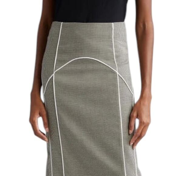 NWOT Gestuz Pippa Houndstooth Check Midi Skirt - Sz 38/US 6 - Picture 4 of 14